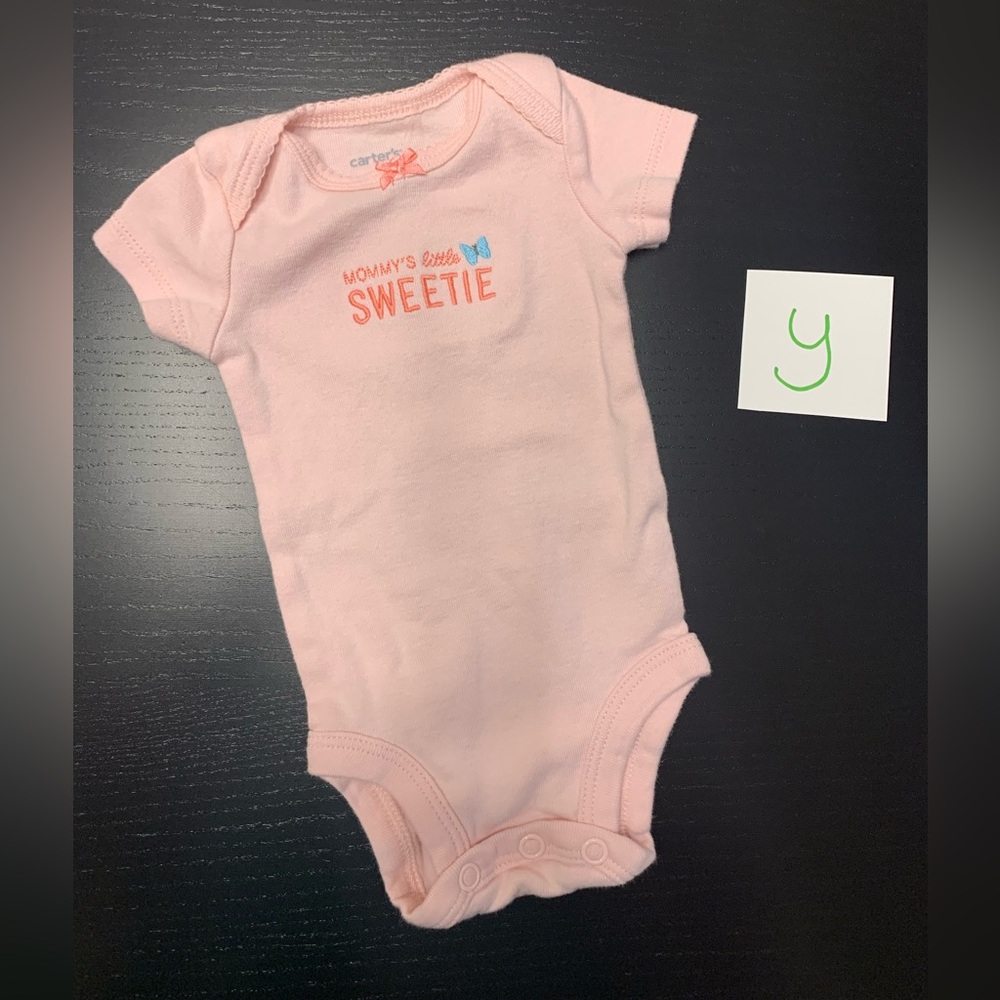 ⭐️5/$10.00⭐️—Carter's NB Pink Onesie - Mommy's Little Sweetie